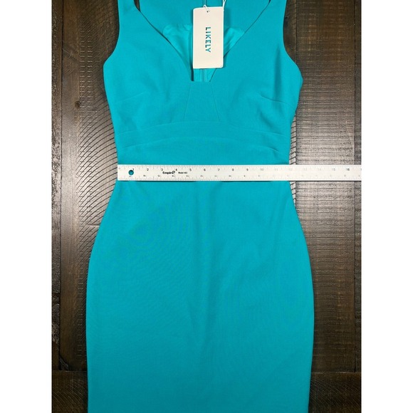 NWT Likely Decosta Dress, Turquoise, Size 0 - Picture 4 of 10